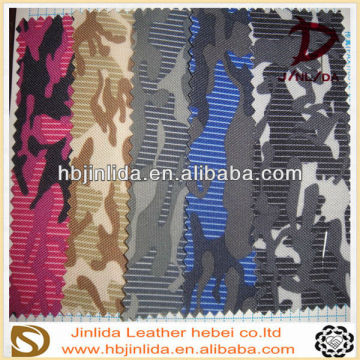 colorful artificial pvc printed leather for luggage