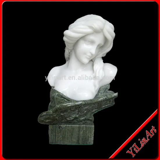 Elegant Marble Lady Bust Statue For Indoor Decoration