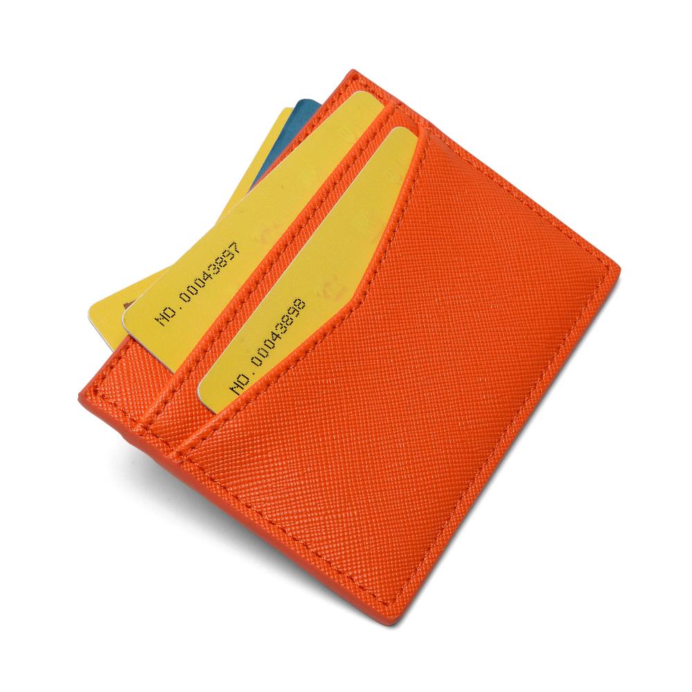 Aangepaste naam Diy Orange Card Holder en Keychain