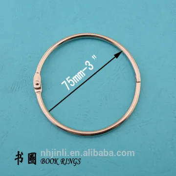 75mm-3'' metallic color book ring