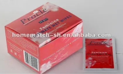 anti-bacterial feminine intimate wet wipes