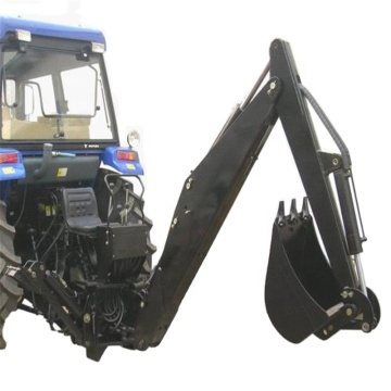 Farm Machinery LW-8 80HP Tractor with Backhoe Excavator Bucket