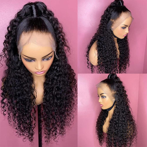 Kinky Curly Human Hair Wig For Women