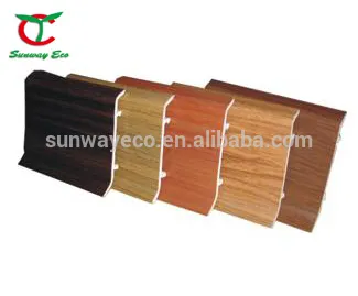 waterproof pvc skirting board plastic flooring board(TCS-S7515)