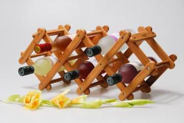 bamboo wine rack