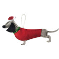 Christmas ornament with 3D cute dog shape