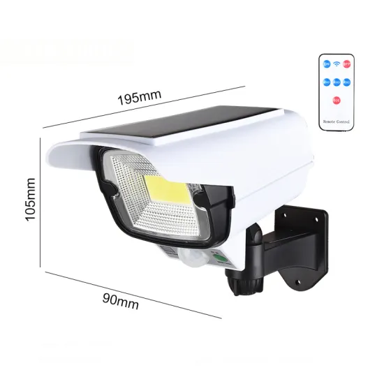 Simulation Motion Sensor Security LED Flood Light for Courtyard, Street, Garden, Solar Wall Lamp