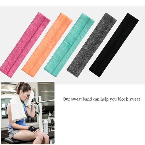 Pengeluar Custom Merangka Fesyen Sendiri Anti Slip Workout Sweatband Basketball Headband