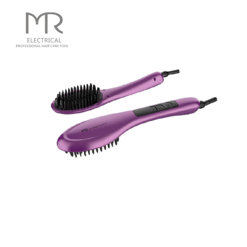 2-In-1 Negative Ion Hair Straightening Brush Salon