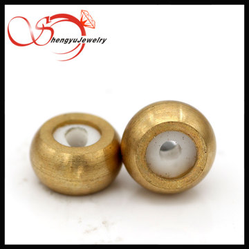 big hole wee tiny 6mm brass spacer beads