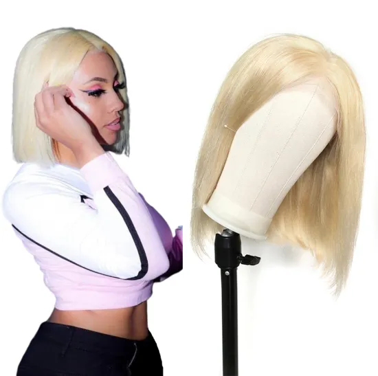 Yeswigs 613 Transparent HD Full Lace Frontal Closure Short Bob Wig For Black Women Raw Indian Virgin Human Hair Lace Front Wigs