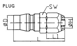 Quick coupler plug 20PP
