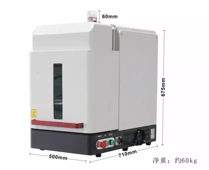 Cabinet-Type Closed Laser Optical Fiber Marking Machine for Metal Lettering