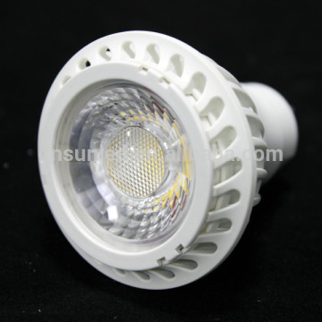 Warm White/Pure White high lumen gu10 cob dimmable led spotlight
