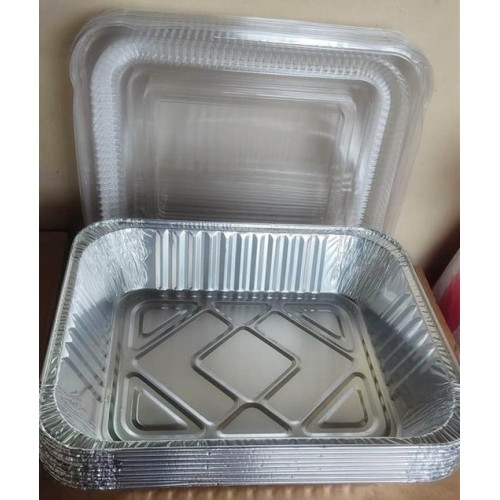 Food Grade Aluminum Foil Box Containers With Lid