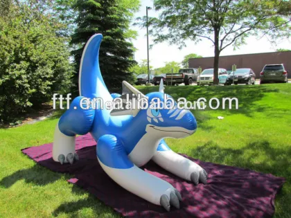 Keen inflatable toys stuffed green dragon