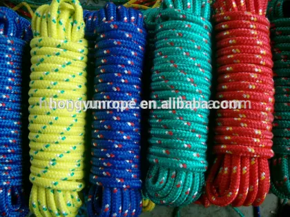 Polypropylene diamond braided rope