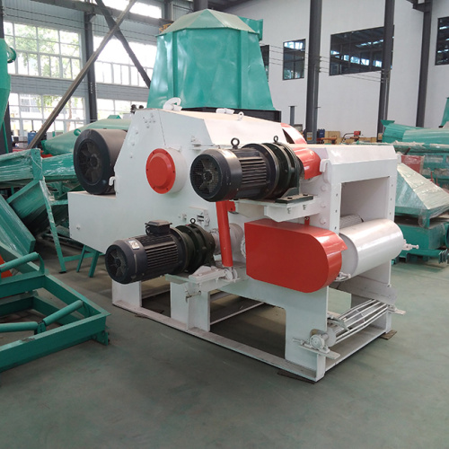 Wood Chips Machine Automatic Wood Drum Chipper with Conveyor Belt Supplier