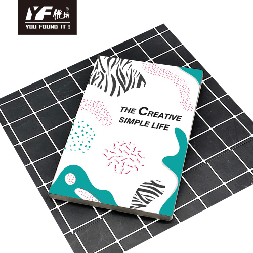 Caderno de cola com capa macia, estilo de vida simples e criativo