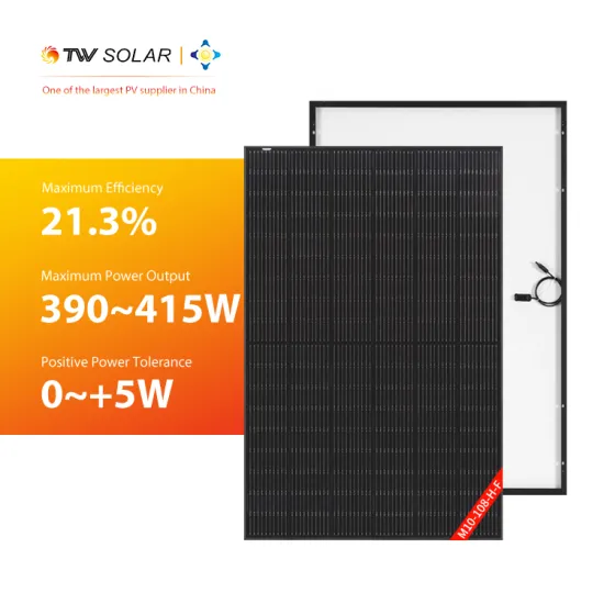 TW Solar Full Black Monocrystalline All-Black 390W-415W Photovoltaic Panels: High-Efficiency Solar Energy Systems