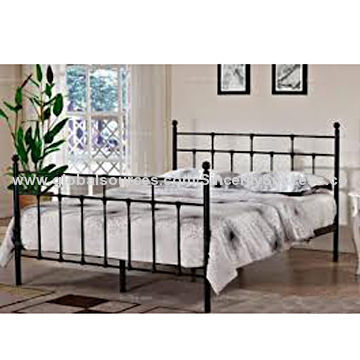 Wrought Iron Bed, Powder Coating, Europe Style