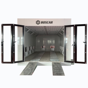 Cabina de pintura de lujo personalizada Boscar con puertas de vidrio totalmente certificadas por CE
