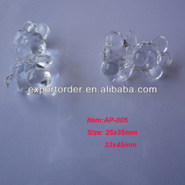 2016 clear bear shape acrylic pendant
