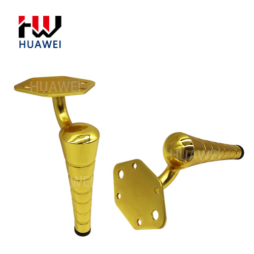 Patas de sofá de metal dorado cónicas escalonadas de HUAWEI Hardware