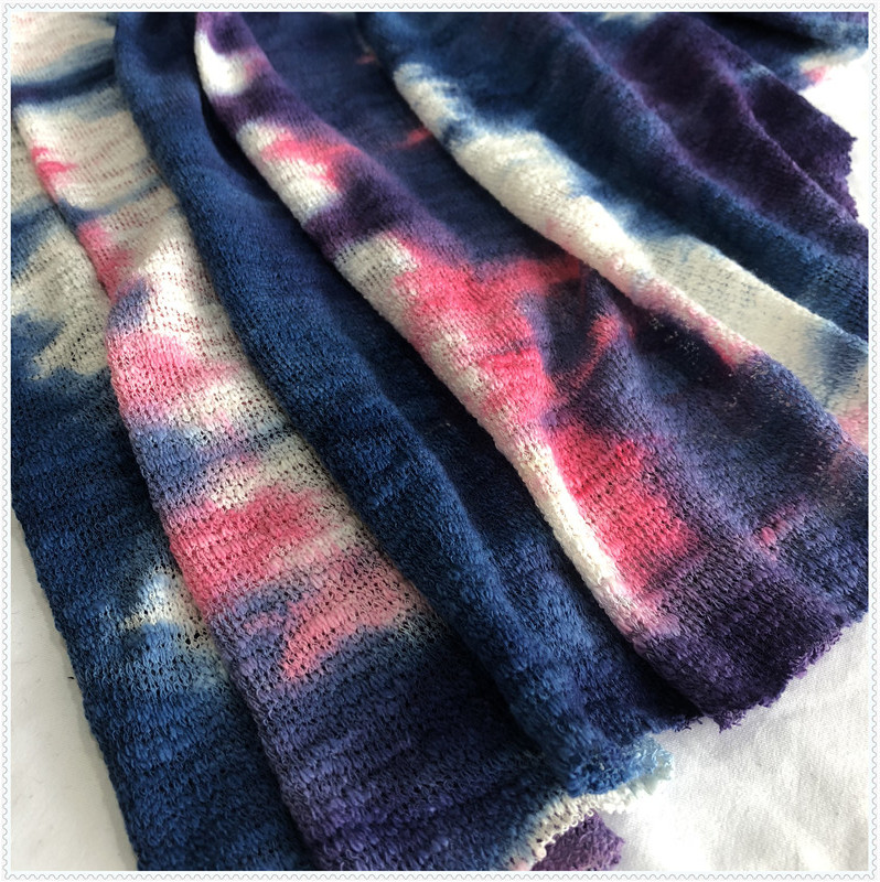 POLYESTER SPANDEX TIE DYED MISTY