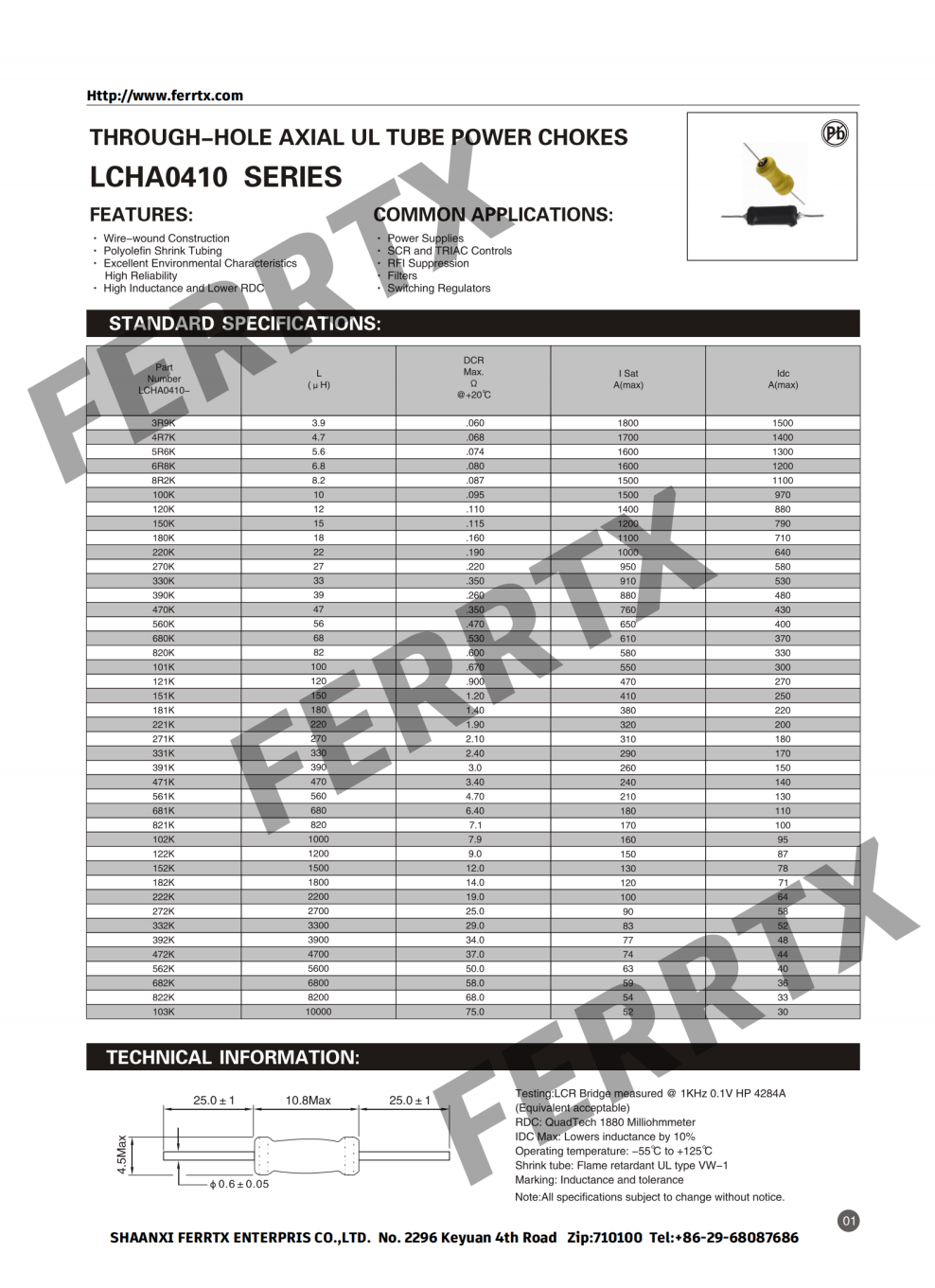 Leaded Inductor LCHA