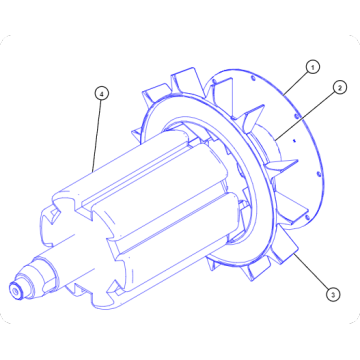 Generator set C7.1 coupling plate 447-9573/4479573