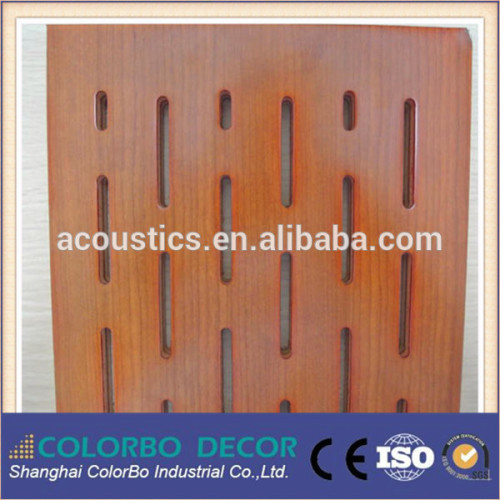 Wooden MDF Slots Soundproofing Fire Protection Board