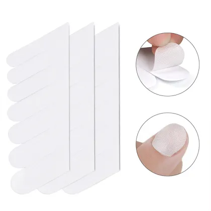 3Pcs Silk Fiber Builder Wrap Nail Form Nail Art UV Gel Extension Building Protector Nail Form White Non-Woven Silks Manicure Tip