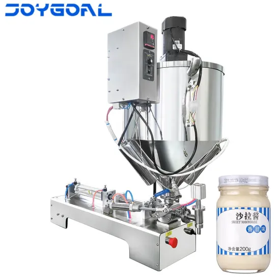Manual Control Food Paste Filler Machine with Mixer Hopper for Sale from China