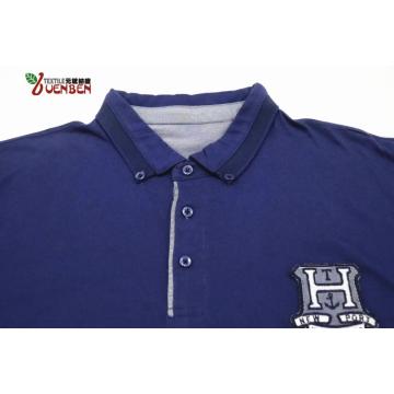 Polo de hombre con soporte de cuello y bordado