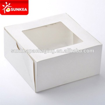 White leak resistant container, paper cake box