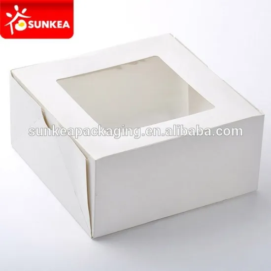 White leak resistant container, paper cake box