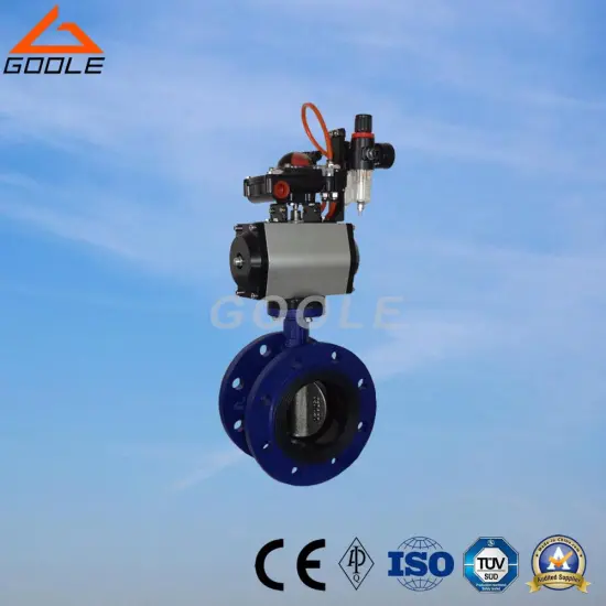 Flanged Type Soft Seal Pneumatic on/off Butterfly Valve (D641X)