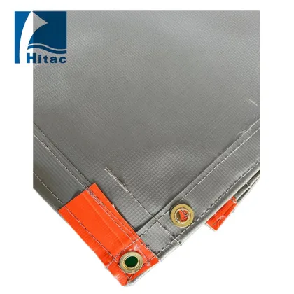 1.83mx3.4m pvc fire resistant tarp tarpaulin sound barrier tarpaulin logo tarp