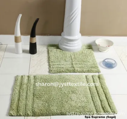 2 pieces Shaggy washable Rug Sets Bathroom Set