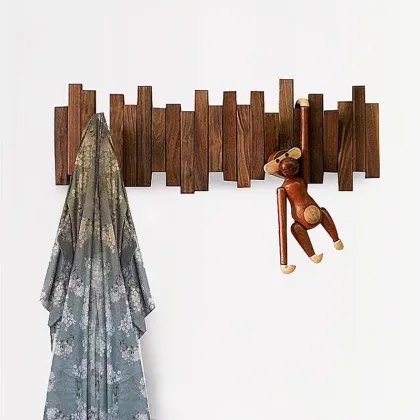 Creativity Wood Wall Coat Rack