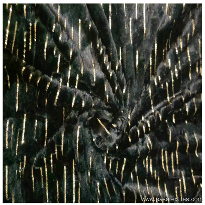 Hot Style Embroidery 3MM Sequined Vertical Stripes Flannel