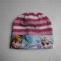 Children Patent Print Knitted Beanie