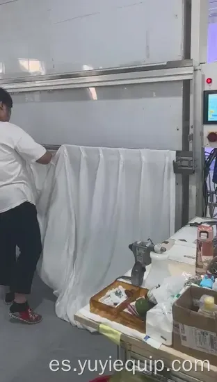 Yuyi - Alzamiento de la máquina cortadora de tela para cortinas, control de calidad de luz LED
