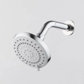 Bathroom chrome ponish shower head with adjustable abs plastic shower water diverter valve
