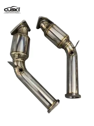 Stainless Steel Downpipe with Catalyst for Infiniti G37 - Boost Momentum and Sound