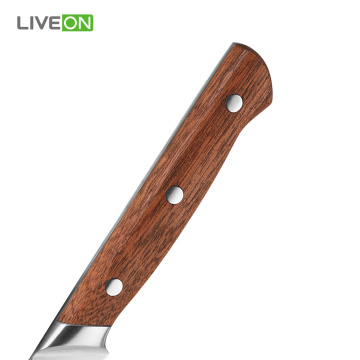 Cuchillo para uso general de acero de la manija de madera de la cocina al por mayor