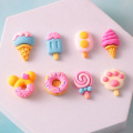 Resin Ice Cream Donut Charm Pendant Jewelry Kit