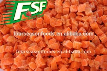 A grade Carrot Dices, iqf frozen carrot dices , factory supply