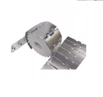 Single Hinge Straight Running Stainless Steel Flat Top Slat Conveyor